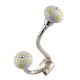 Yellow Floral Crackle Silver Iron Hook